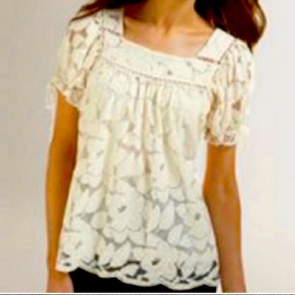 Anthropologie Tops - Anthropologie Trulli Lace Top